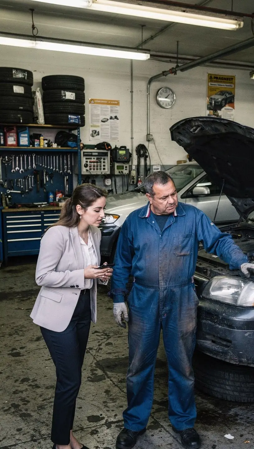 Автомобиль на фоне города с ярким солнцем.