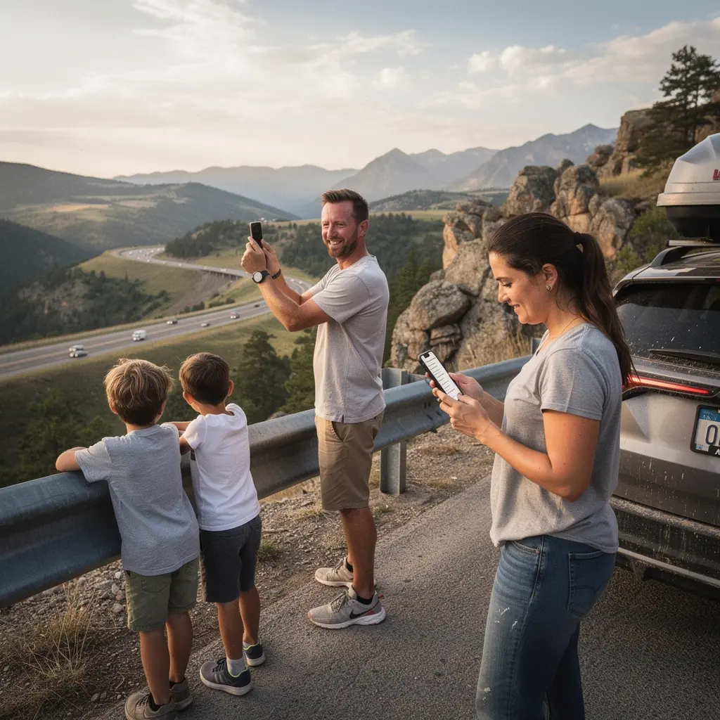 Иконка онлайн-заявки на страхование с изображением компьютера и автомобиля.